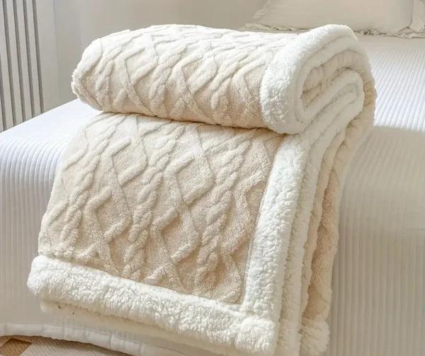 Aivac™ Reversible Sherpa Throw Blanket