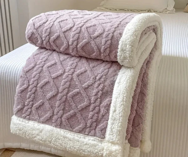 Aivac™ Reversible Sherpa Throw Blanket