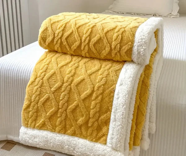 Aivac™ Reversible Sherpa Throw Blanket