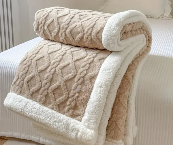 Aivac™ Reversible Sherpa Throw Blanket