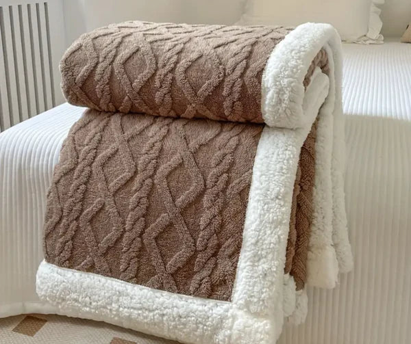Aivac™ Reversible Sherpa Throw Blanket