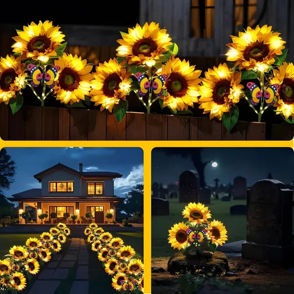 Aivac™ Solar Sunflower LED Lights (4 Pack)