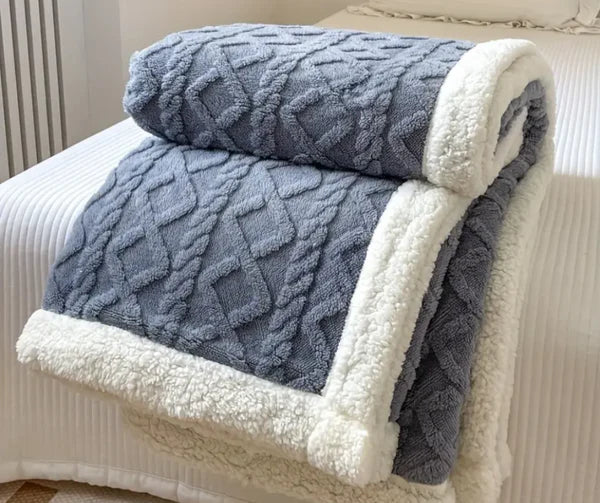Aivac™ Reversible Sherpa Throw Blanket