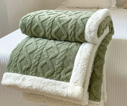 Aivac™ Reversible Sherpa Throw Blanket