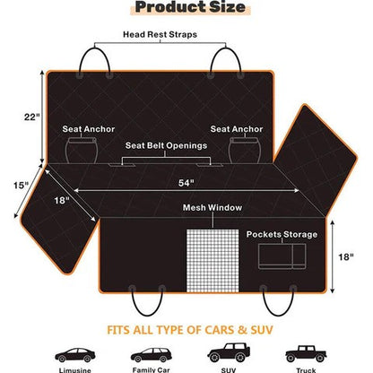 Aivac™ Premium Hammock Pet Car Seat Cover